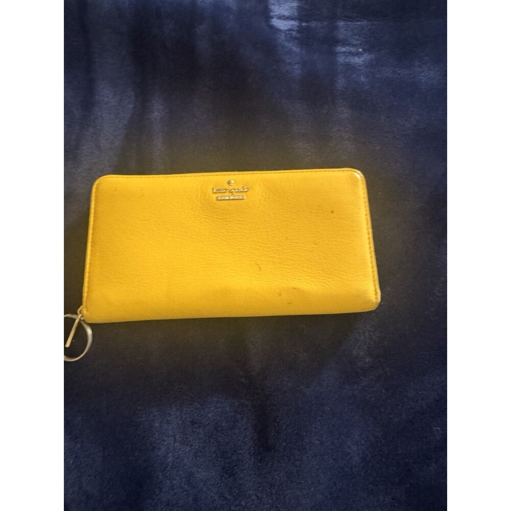 Kate Spade New York Bilfold Slim Card Case Key Ring Wallet - Canary Yellow